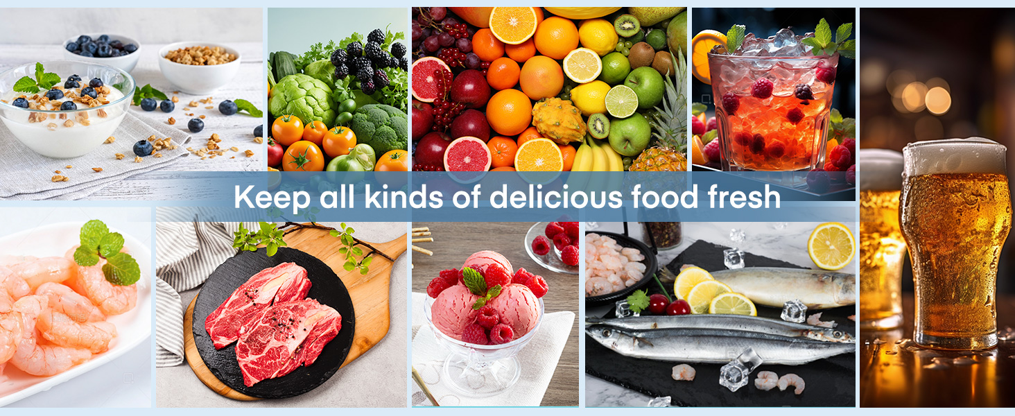 Міні-холодильник E 46L з відділенням для льоду, 42 dB, регулювання температури, енергозберігаючий, знімний дверний анфаз, для кухні, офісу, спальні, готелів та маленьких квартир (білий)