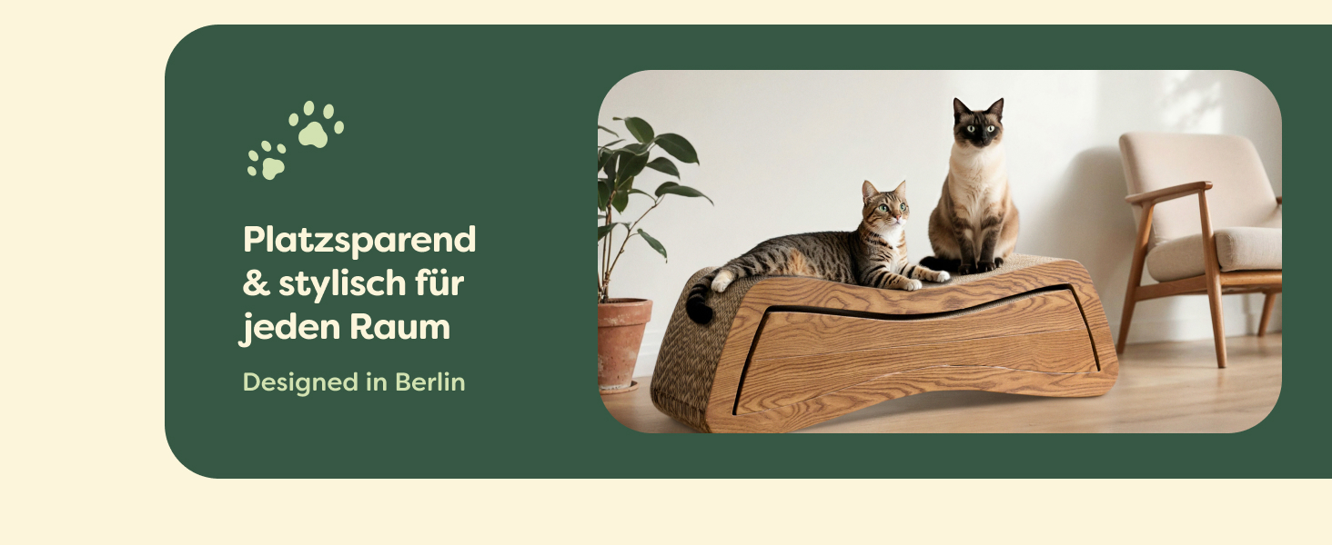 Кігтеточка для котів 3 в 1 XXL 75 см – міцна картонна поверхня для догляду за кігтями – до 2 років використання – економія місця – захист диванів та меблів (Mountain) (Білий) (Коричневий)