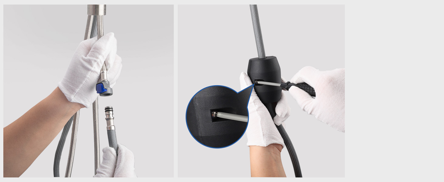 Висувна кухонна змішувач з душем, 360° поворот, нержавіюча сталь, 2 режими струменя, кухонна змішувач преміум-класу, сріблястого кольору