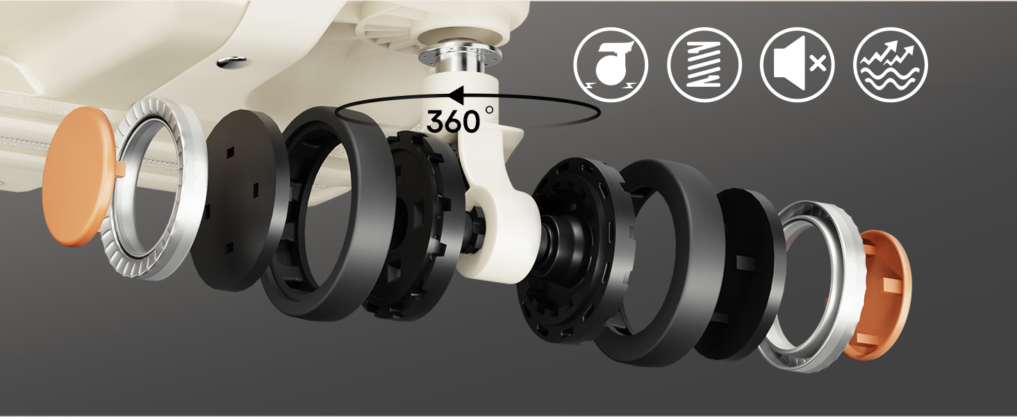 Набір валіз Joyway 3 шт. з жорстким корпусом, легкий PP, рожеве золото, з TSA замком та 4 колесами (20'+24'+28')