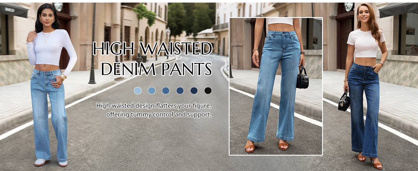 Джинси жіночі Cicy Bell Baggy висока талія, широкі штанини, чорні, розмір 44