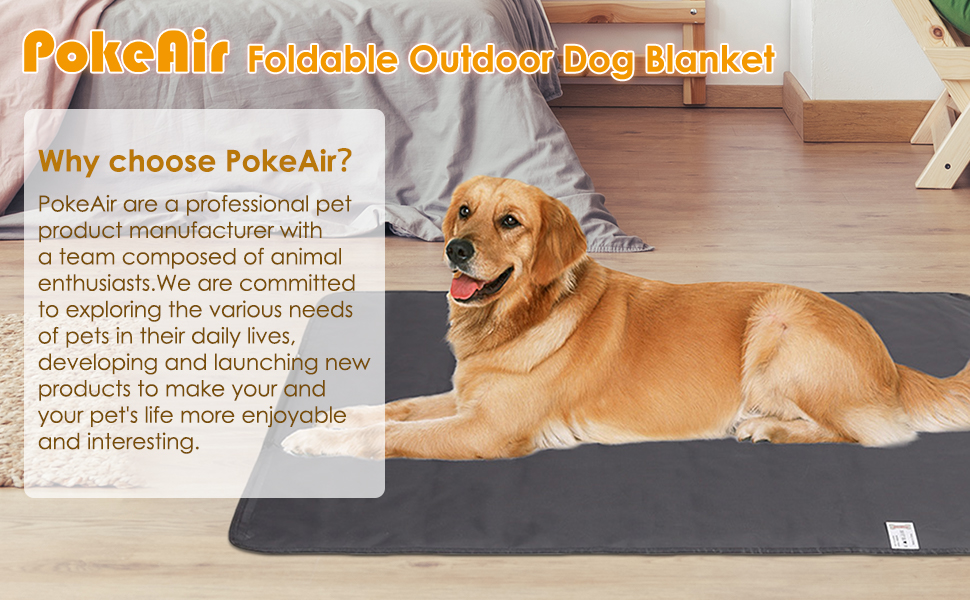 Килимок для собак Outdoor, 100x70 см, вологостійкий, миючий, з сумкою та знімачем шерсті. Підходить для подорожей, кемпінгу, собак та котів. Теплий килимок, велика подорожня ковдра, оксфордська тканина, чорний колір.