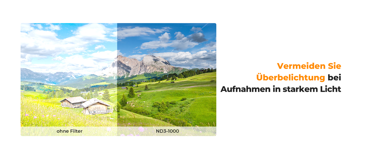 Фільтр ND K&F Concept Variabler 67mm ND3-ND1000 (змінний, 1.5-10 ступенів затемнення, Nano-Dazzle)