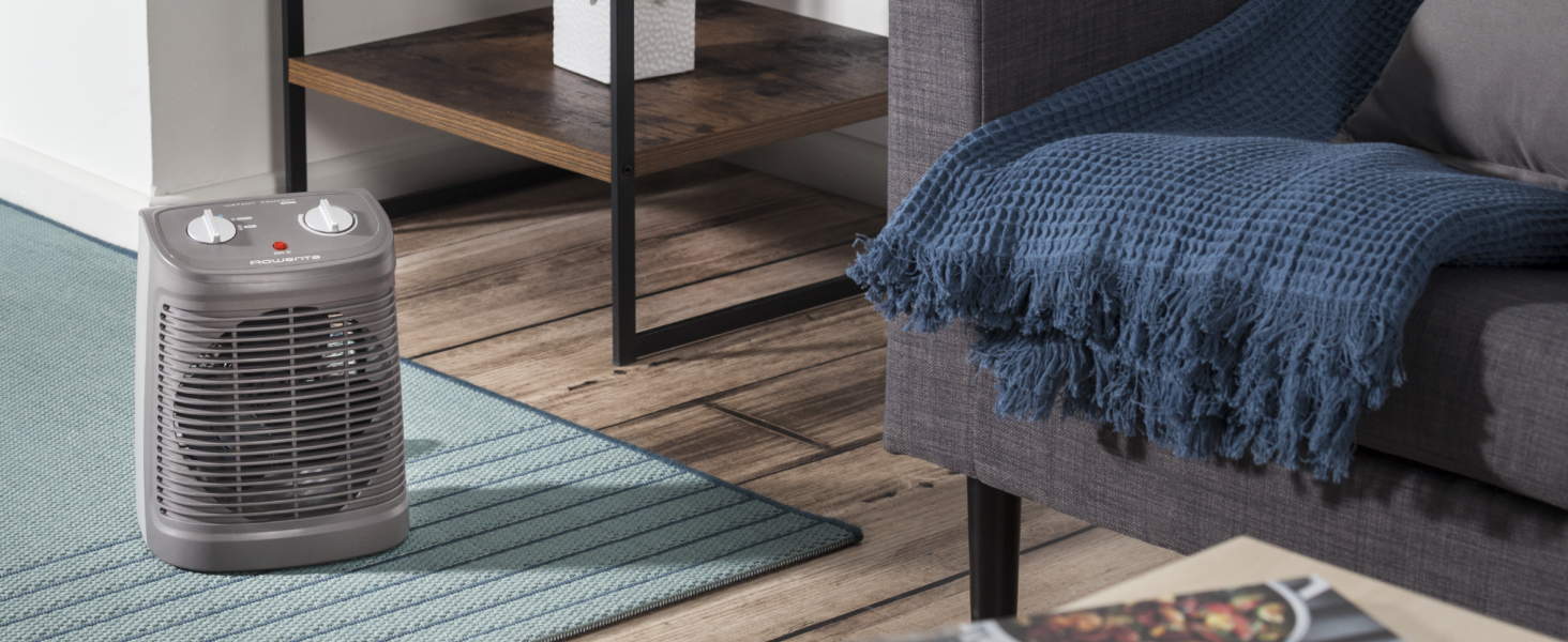 Керамічний обігрівач Rowenta SO2330 Instant Comfort, 2400 Вт, з функцією захисту від замерзання та режимом Silence, чорний, для приміщень до 15 м²