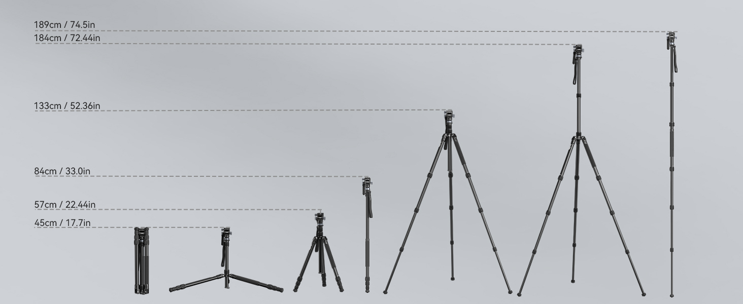 Відеоштатив SmallRig FreeBlazer CT190 (4319) 183 см з гідравлічною головою, нівеліром та моноподом для влогінгу та подорожей, навантаження 4 кг, з сумкою