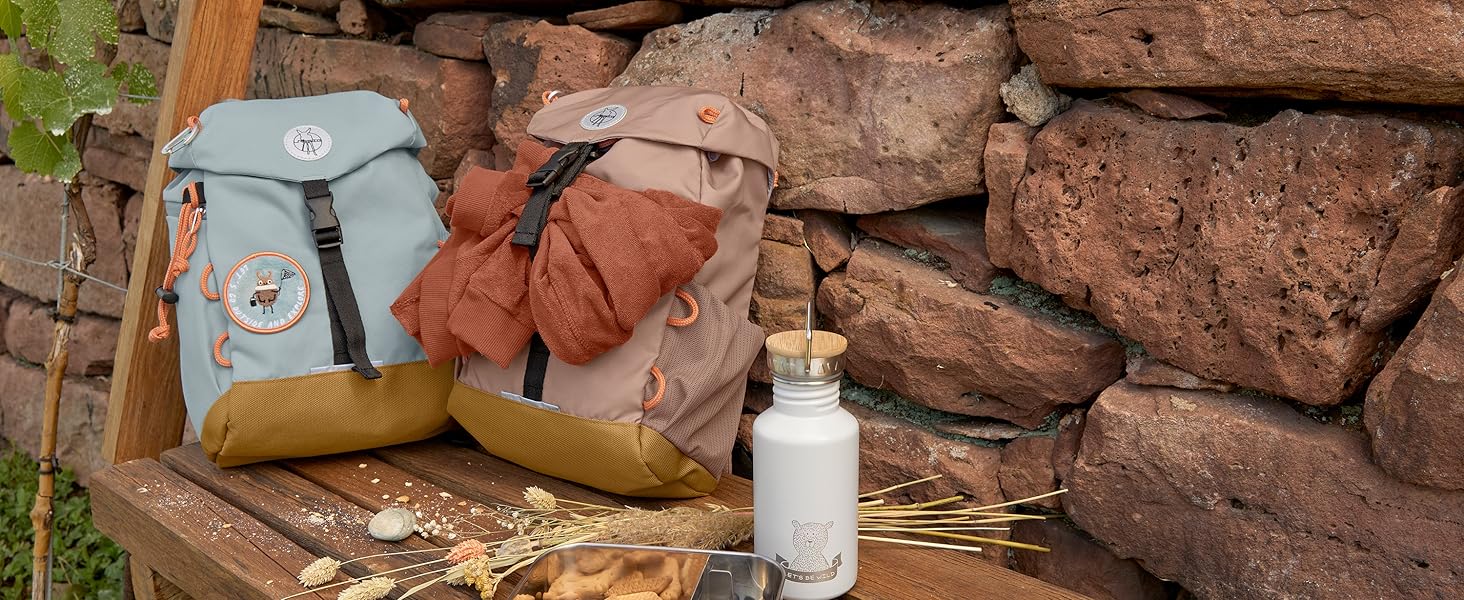 Дитячий рюкзак LÄSSIG для садка та прогулянок - від 3 років, 9 літрів, колір горіх