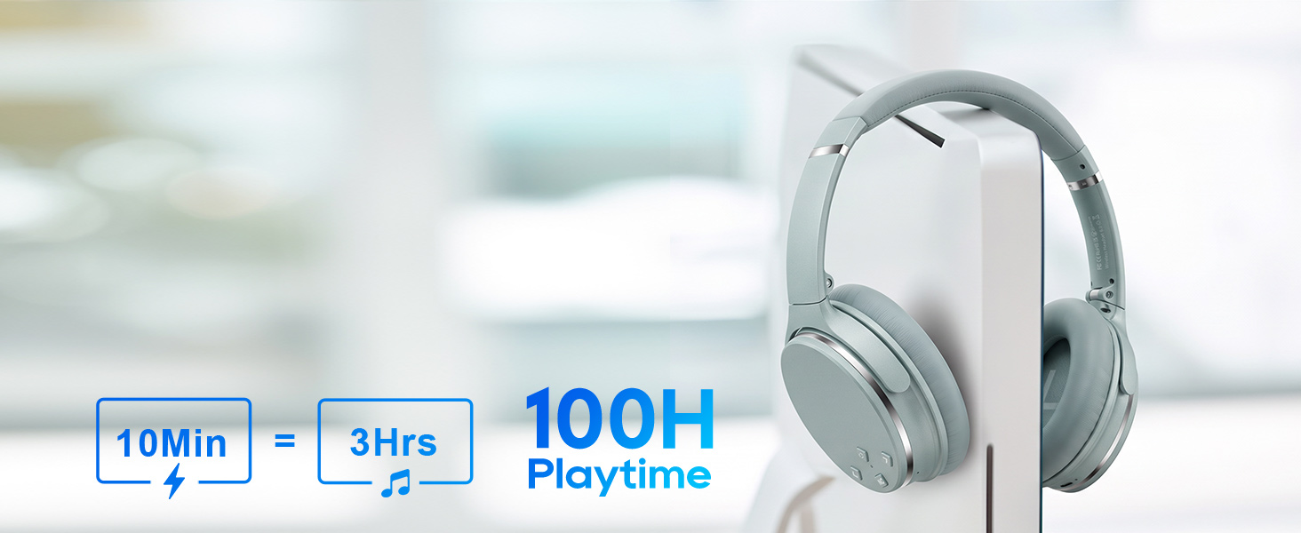 Бездротові навушники Srhythm NC25 з активним шумозаглушенням (ANC), Bluetooth, Hi-Fi звук, глибокий бас, NFC, вбудований мікрофон, складані (М'ятно-зелений)