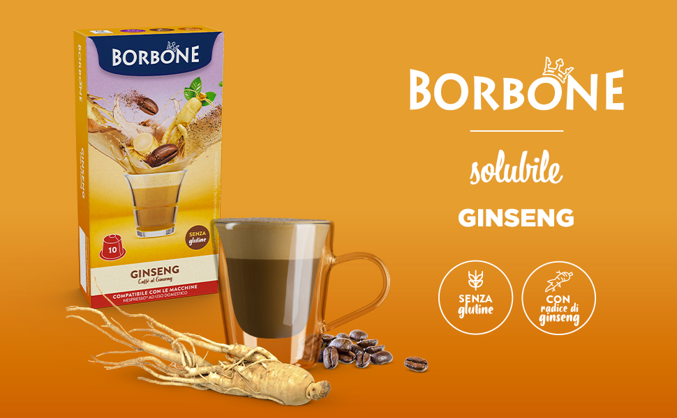 Кава в капсулах Caffè Borbone Respresso Ginseng, сумісні з Nespresso, 100 шт
