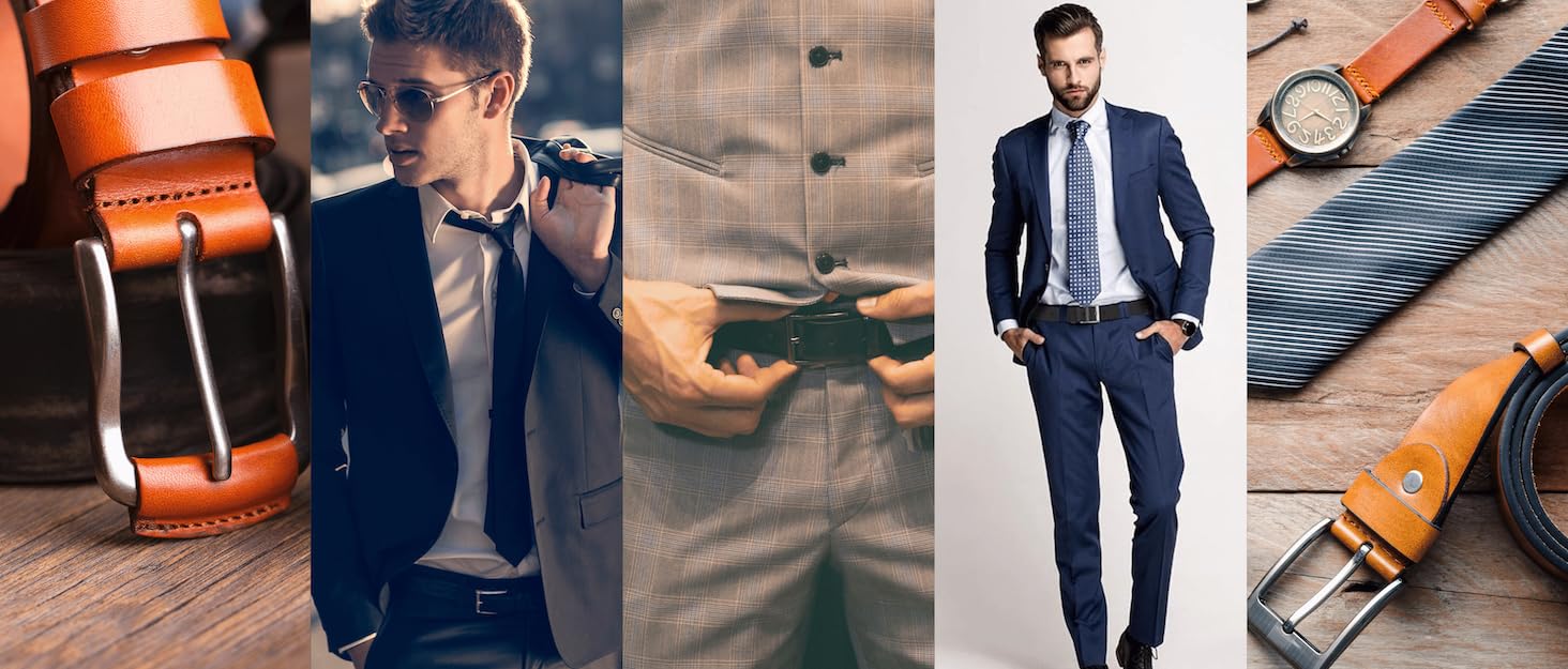 Чоловічий шкіряний ремінь H&H чорного кольору, ширина 38 мм, регульований, для штанів, джинсів, костюма