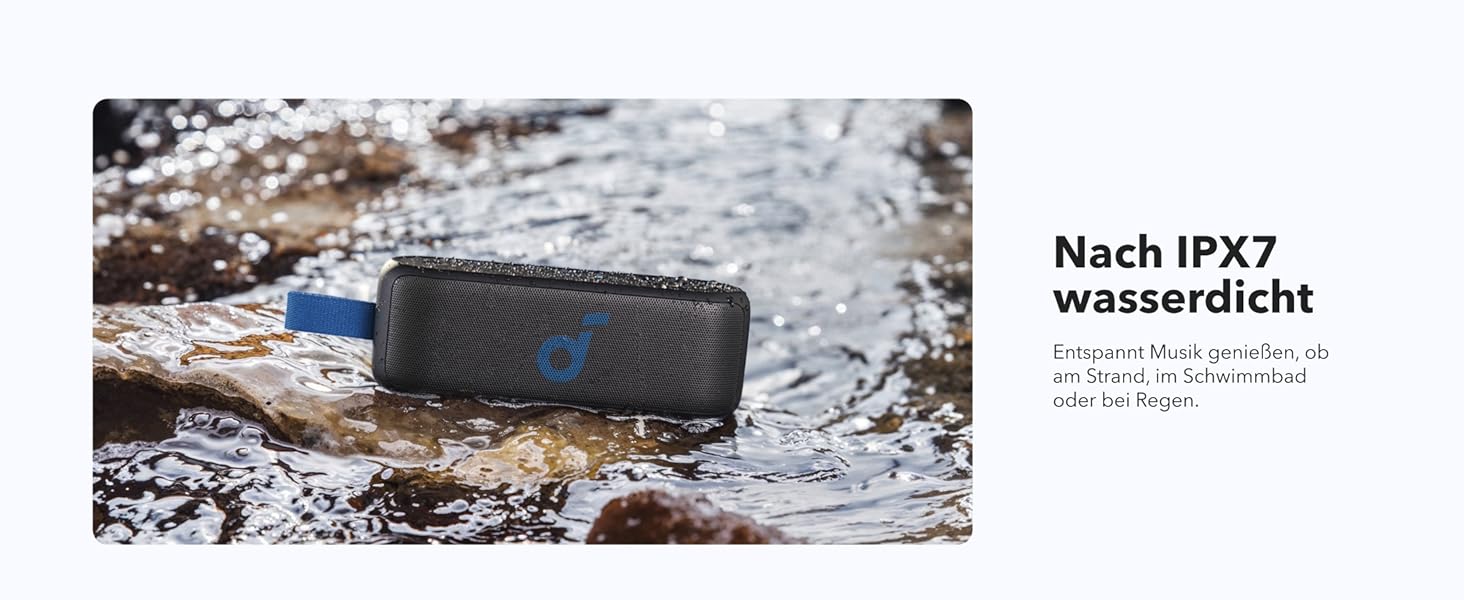 Soundcore Select 3: Портативна Bluetooth колонка з потужним звуком, BassUp™ та IPX7 захистом