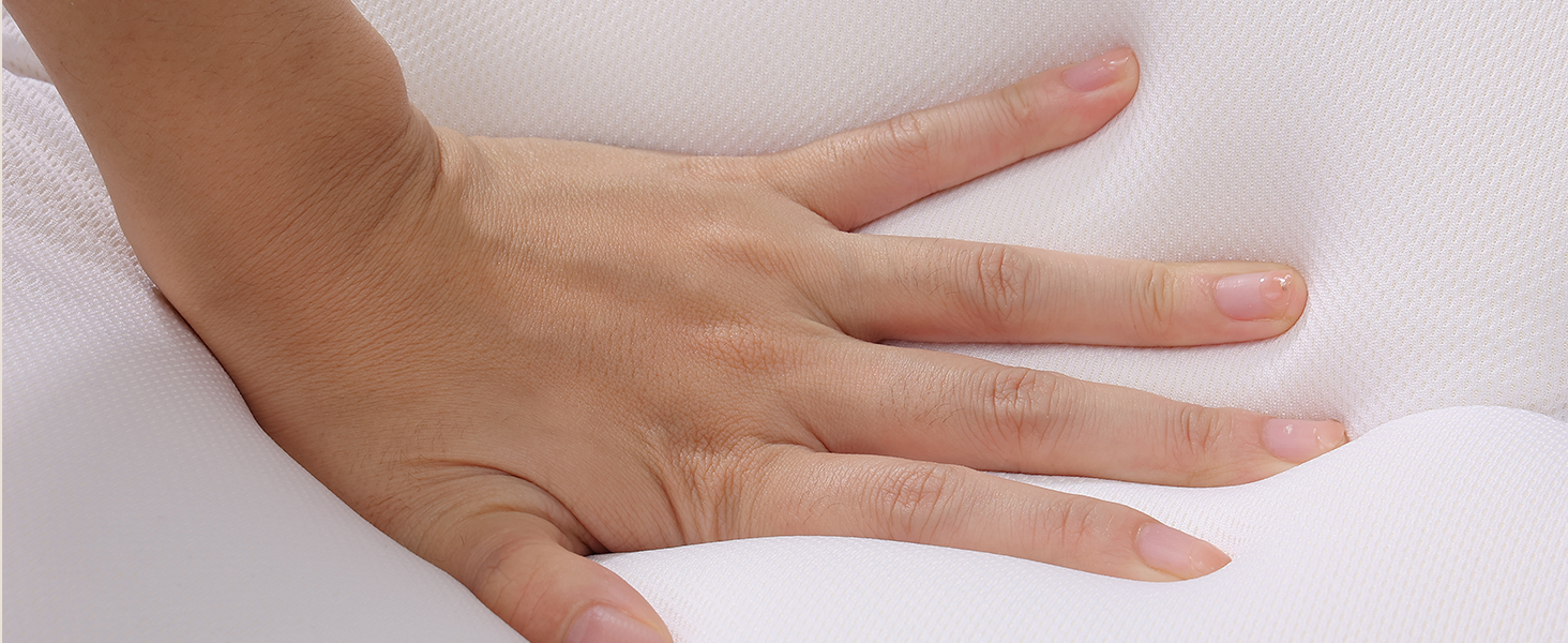 Ортопедична подушка для шиї та плечей з ефектом пам'яті (Memory Foam) — Ергономічна анатомічна подушка для сну, що знімає напругу