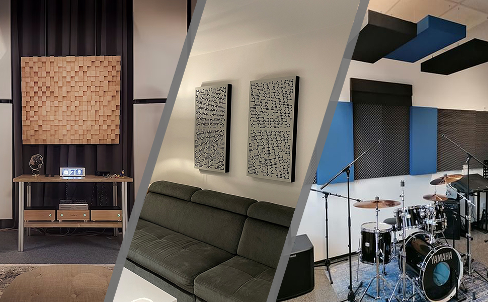 Акустична пастка для басів Bassfalle Premium 100x30 см, поглинач низьких частот (білий)