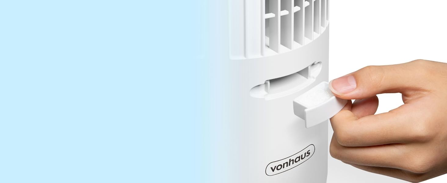 VonHaus Турельний вентилятор 102 см, Електричний підлоговий вентилятор з WiFi, Розумне керування Alexa/Google Home, Пульт ДУ, Таймер 12 год, Обертання 70°, для дому та офісу (Білий)