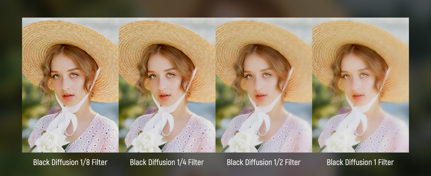 Фільтр NEEWER 52mm Black Diffusion 1/4 - ефект Nebel/Dreamy/Cinematic для відео та портретної зйомки