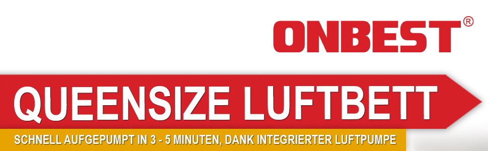 Надувне ліжко самонадувне для 2 осіб - 203 x 152 x 46 см - з електричним насосом - надувне ліжко для гостей, надувається за 3-5 хвилин - вбудована подушка (Чорний)