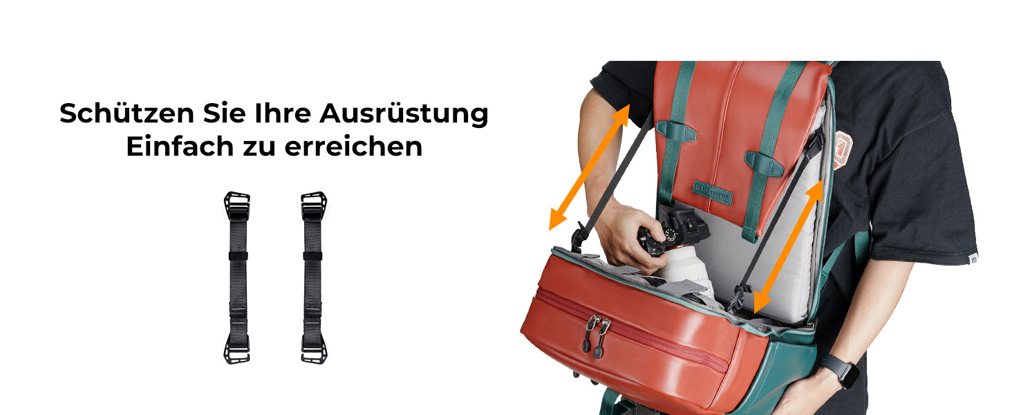 Рюкзак для камери K&F Concept 20L, з відділенням для ноутбука 15.6