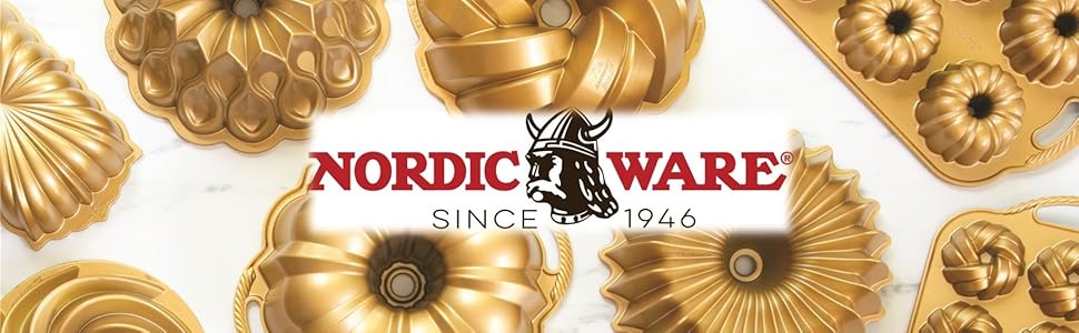 Форма для випічки Nordic Ware Gold, алюміній, 26 см (80677)