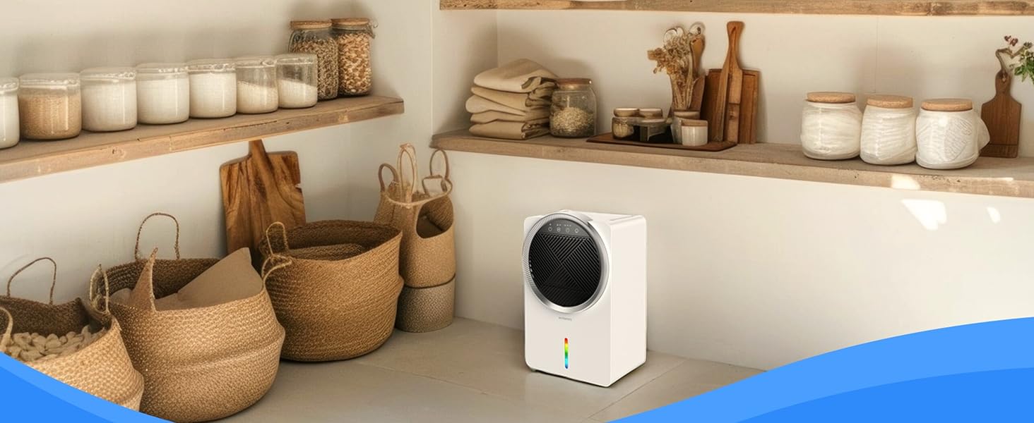 Електричний осушувач повітря Climative ION 12L/24h з Wi-Fi та очищувачем повітря для дому, квартири, ванної кімнати. Захист від вологи та плісняви до 20 м² (Adso)