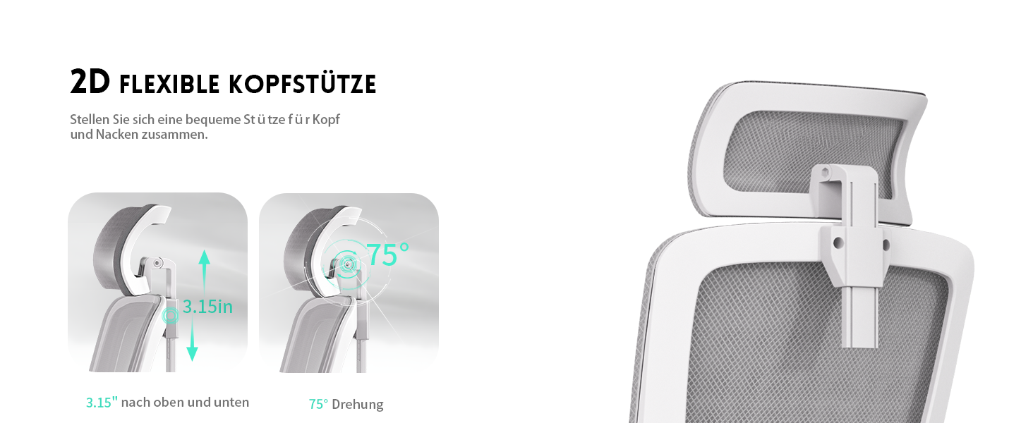 Ергономічне крісло для офісу та геймінгу з регульованими підлокітниками, широке сидіння