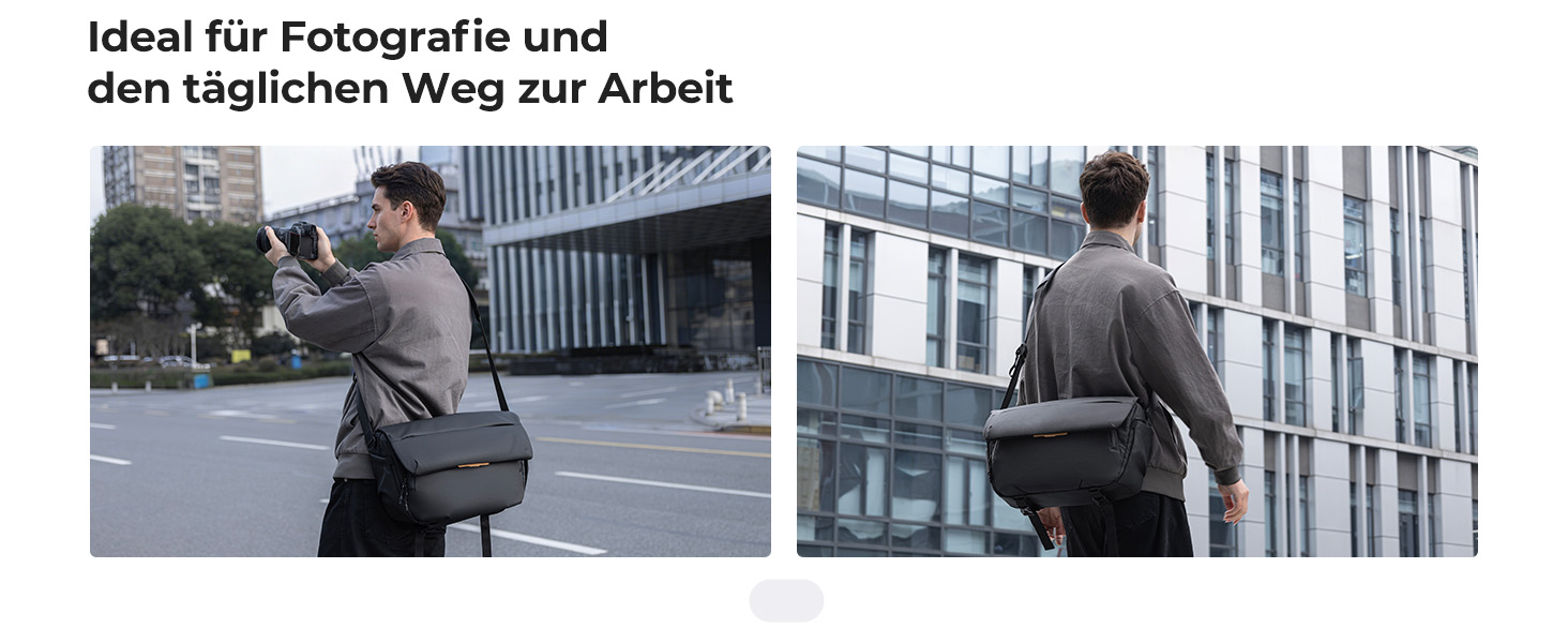 Сумка для фототехніки K&F Concept 15L, водовідштовхуюча сумка для камери та аксесуарів (Чорна)