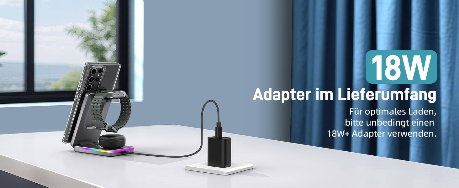 Магнітна зарядна станція 3-в-1 для Samsung Galaxy S26 Ultra, S25, Z Fold 7, Z Flip 7, Galaxy Watch Ultra 8/7/6 та Buds Pro 3 - бездротова, складна, чорна