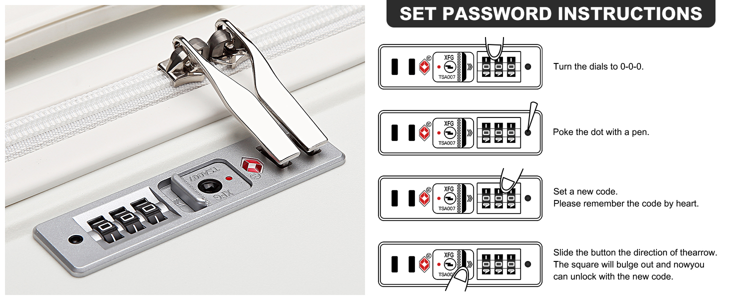 Чемодан-валіза KONO 55 см: легкий, з TSA замком та 4 колесами (чорний)
