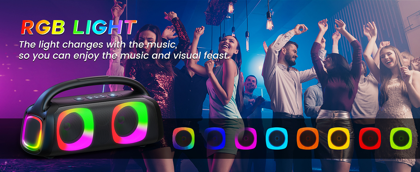 Караоке система JYX з 2 бездротовими мікрофонами, портативна Bluetooth колонка для дорослих та дітей, PA система, підтримка TF картки/USB, AUX вхід, TWS для вечірок (D19-T)