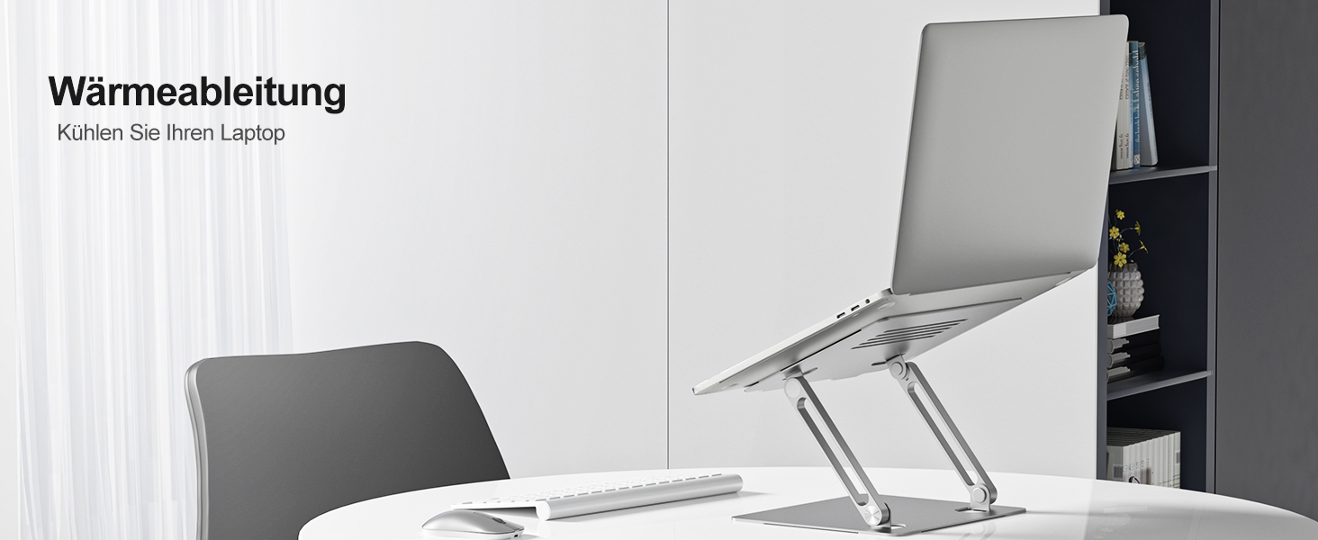 Підставка для ноутбука BoYata: регульована, з вентиляцією, для екранів 10-15 дюймів (MacBook, Dell, HP, Samsung)