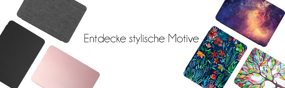 Водонепроникний чохол Fintie для Kindle Paperwhite 10 (2018) з авто-ввімкненням/вимкненням, модель PQ94WIF, з малюнком 'Цвітучий гібіскус'