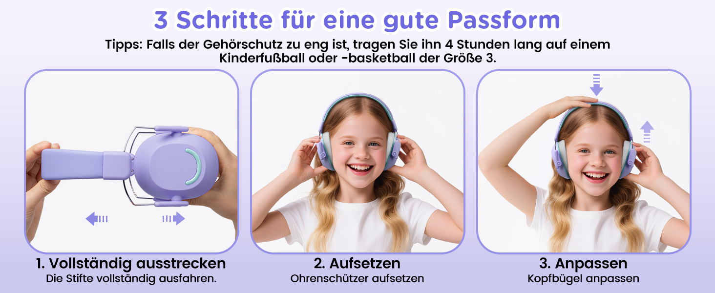 Навушники шумозаглушення для дітей Link Dream, SNR 30dB, 3-16 років, блакитний/фіолетовий (1 шт.)