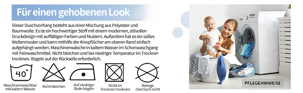 Шторка для душу REZAYMRS, 180x200 см, водонепроникна, з 12 гачками, поліестер, зелена, для ванної кімнати