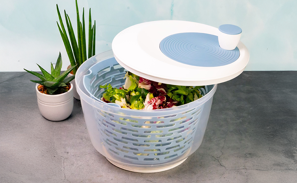 Салатниця Westmark об'ємом 4.4 л, пластик BPA-free, прозора/біла/зелена, 2430224A