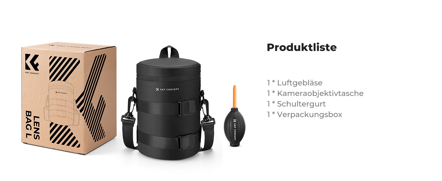 Чохол для об'єктива K&F Concept, водонепроникний, для DSLR/SLR, до 9x18 см