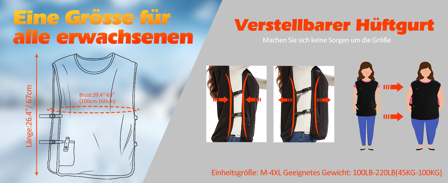 Обогревна жилетка для чоловіків та жінок з Powerbank, USB-живлення, 3 температурні режими, 5 зон обігріву, для активного відпочинку та зими