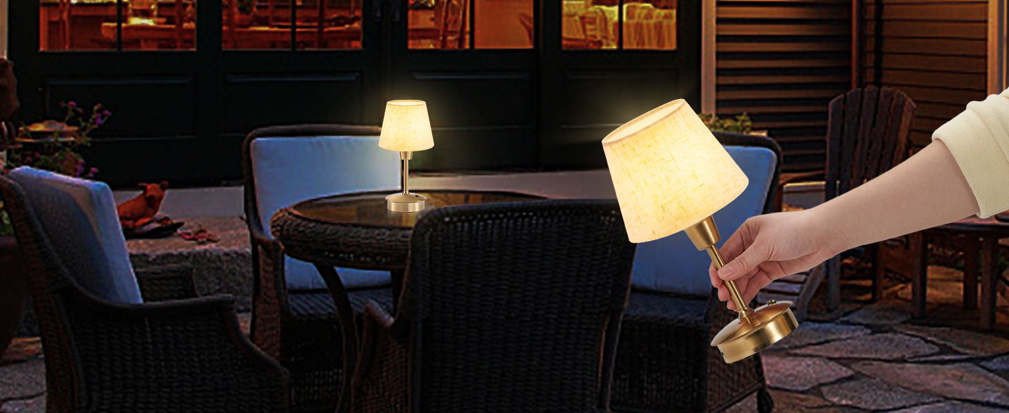 LED-лампа Egobasic настільна бездротова, 5200mAh, торкання, диммування, для дому та вулиці