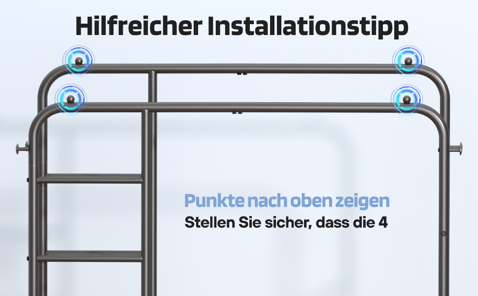 Вішалка для одягу в спальню та вітальню, подвійна, чорна - міцна конструкція 100 кг, з полицями для зберігання