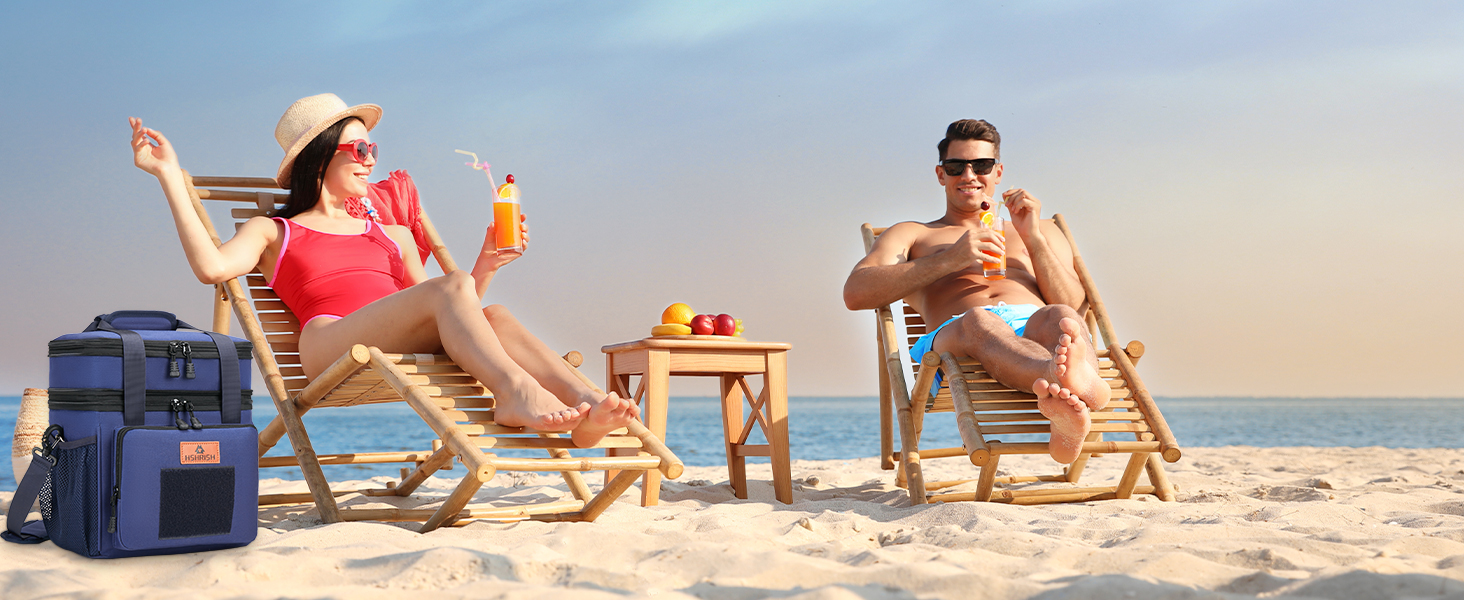 Тактична ланч-торба HSHRISH: велика ізольована сумка-холодильник для чоловіків та дорослих, водонепроникна, з 15L об'ємом, чорно-камуфляжний колір