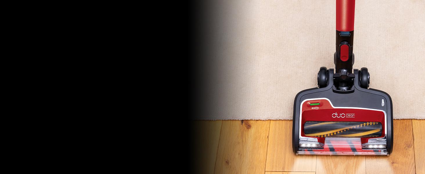 Пилсос бездротовий Shark IZ201EU з антизаплутування волосся, 40 хв роботи, 0.7 л, насадка для шерсті тварин, червоний