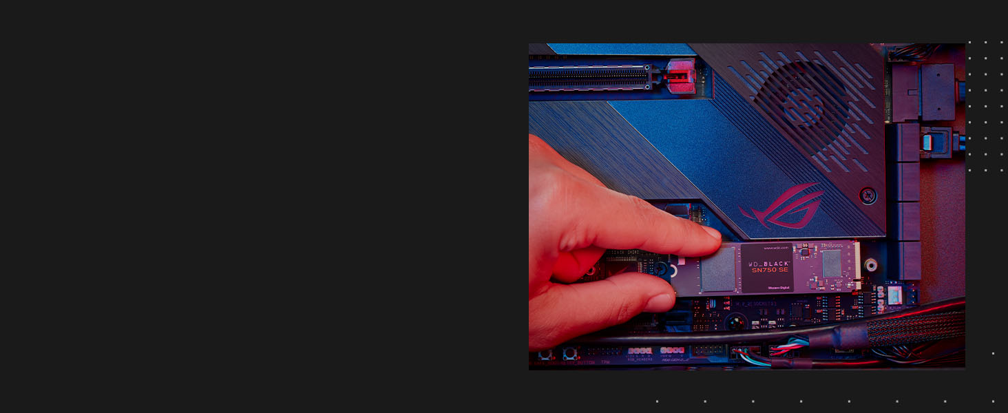 SSD WD_BLACK SN750 SE 500GB M.2 2280 PCIe Gen4 NVMe - ігровий накопичувач