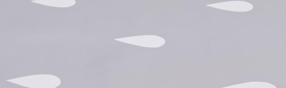 Штора для душу YOUNG DA текстильна біло-сіра з малюнком