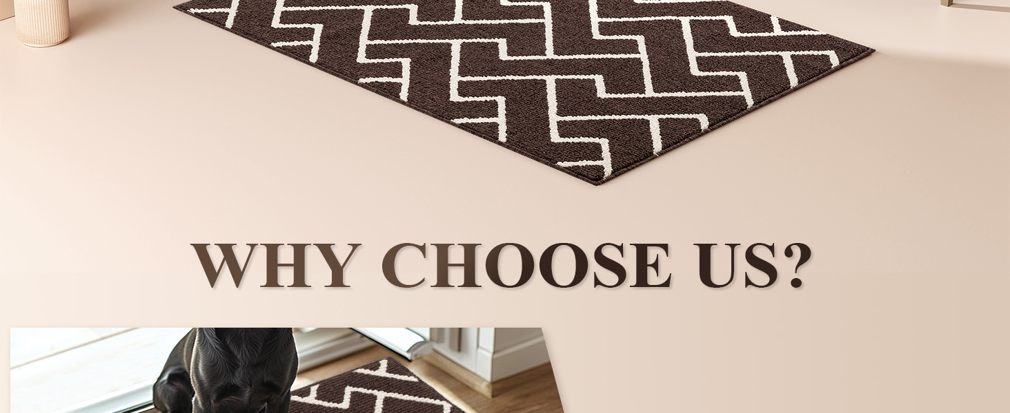 Килимок для дому Black 50x80 см, вологостійкий, антиковзаючий. Підходить для входу, коридору, саду, дому та тварин.