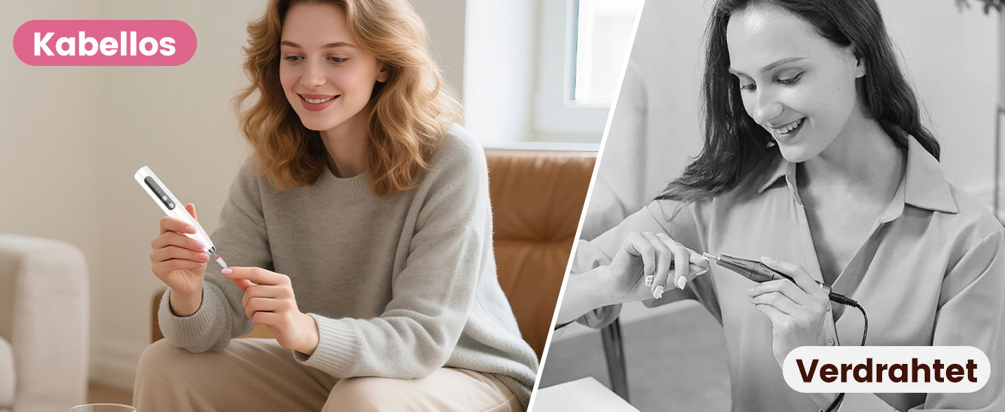 Електричний фрезер для нігтів DOCOCO з USB-C, для гелю та акрилу, манікюрний набір