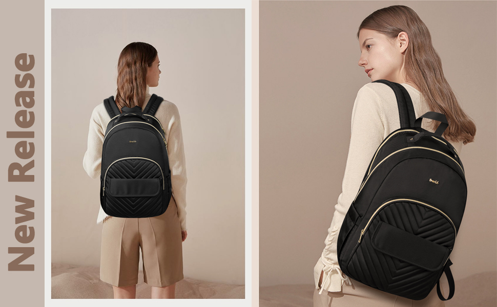 Жіночий рюкзак для ноутбука 17.3 дюйма: стильний рюкзак для дівчат, підлітка, студентки та вчительки, для навчання, роботи та офісу (15.6', сірий)