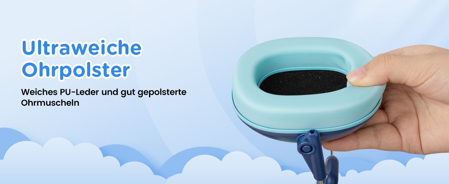 Навушники шумопоглинаючі для дітей Link Dream, SNR 30dB, 3-16 років, блакитні