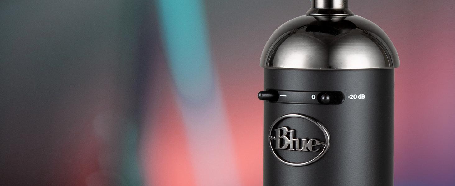 Мікрофон Blue Blackout Spark SL XLR з підставкою, конденсаторний, для запису, стрімінгу, подкастів, YouTube - чорний