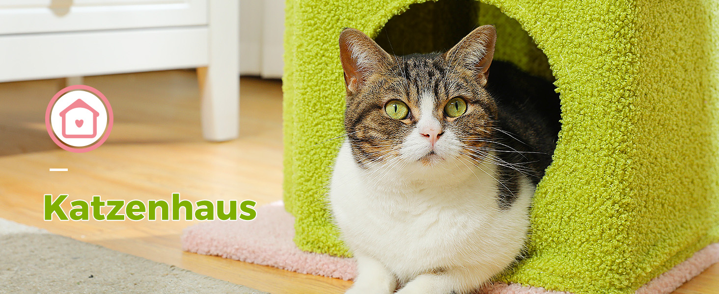 PAWZ Road Дерев'яний комплекс для котів з когтеточкою, багатоярусний, бежевий