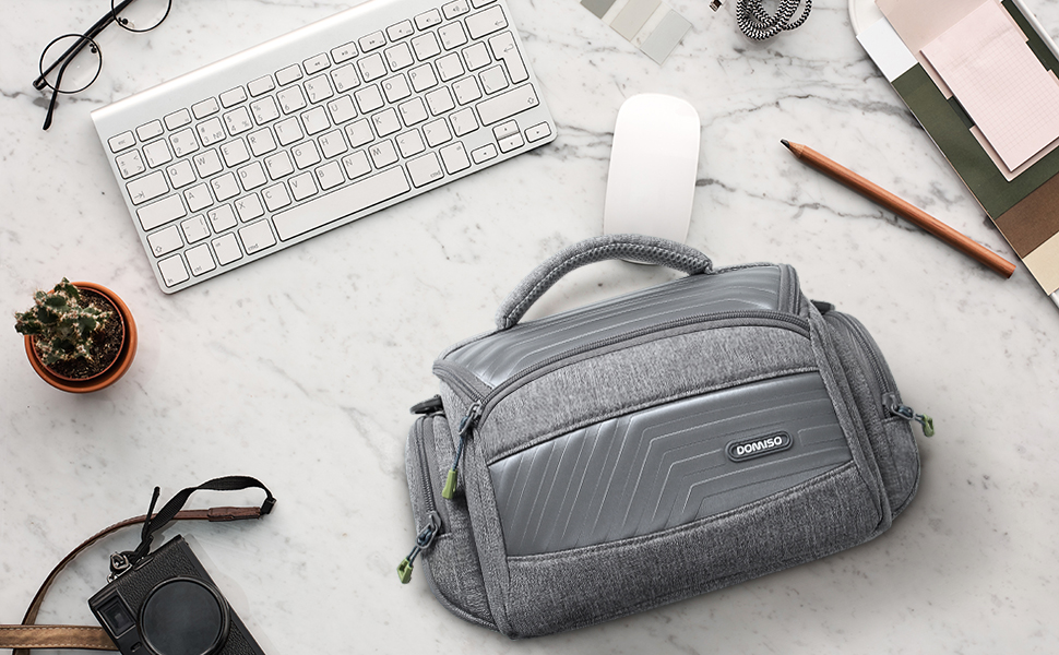 Водонепроникна сумка для камери DOMISO: для DSLR, системних та компактних камер Canon, Sony, сіра