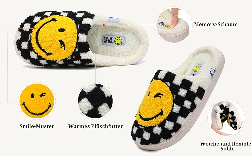 Тапочки домовик SMILEYWORLD® для жінок та чоловіків з меморі-піною, теплі, пухнасті, плюшеві, для дому, рожеві, білі, 38/39 EU