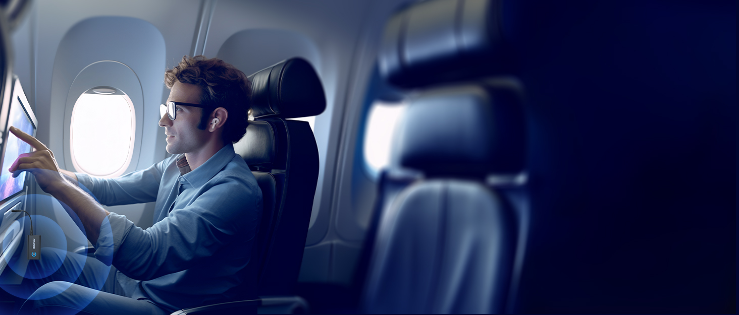 BlitzMax Bluetooth 5.2 Передавач/Приймач Bluetooth, 2-в-1 Аудіо Адаптер, Mini 3.5mm, Портативний, Dual Link для ПК, TV, Авто, Авіації та Динаміків