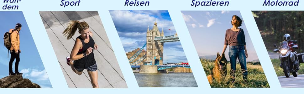 Поясна сумка для чоловіків та жінок - ЕКСТРА ПЛАСКА - для телефонів до 7 дюймів - ідеальна для спорту, подорожей та бігу. Чорна, стильна